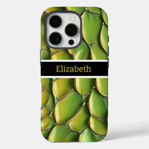 Levendige slangenhuidpatronen in zonlicht iPhone 16 pro hoesje