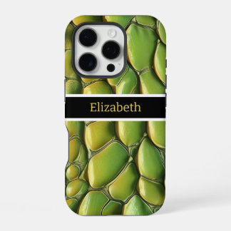 Levendige slangenhuidpatronen in zonlicht iPhone 16 pro hoesje