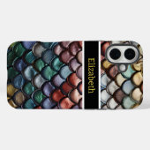 Levendige slangenhuidschubben in de natuur Case-Mate iPhone case (Achterkant (horizontaal))