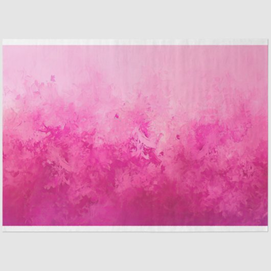 Levendige Solid Gradient Roze Tissuepapier (Voorkant)