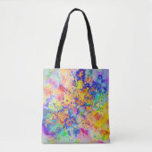 Levendige spatten tote bag (Voorkant)