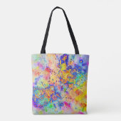 Levendige spatten tote bag (Achterkant)