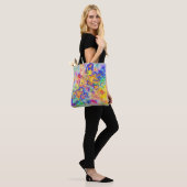 Levendige spatten tote bag (Op model)