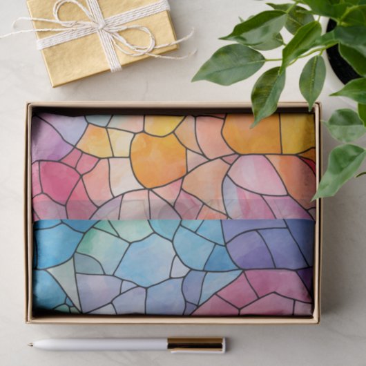 Levendige Spectrum Regenboog Decoupage Tissuepapier (Geschenk)