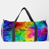 Levendige Spectrum Werveling Monogram Personalized Plunjezak (Voorkant)