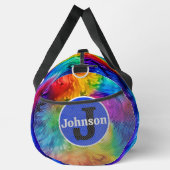 Levendige Spectrum Werveling Monogram Personalized Plunjezak (Rechts)