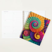 Levendige spiraal abstracte patronen planner (Display)
