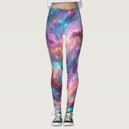 Levendige Spiraalstelselnevel Leggings
