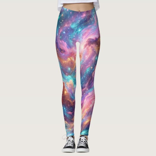 Levendige Spiraalstelselnevel Leggings (Voorkant)