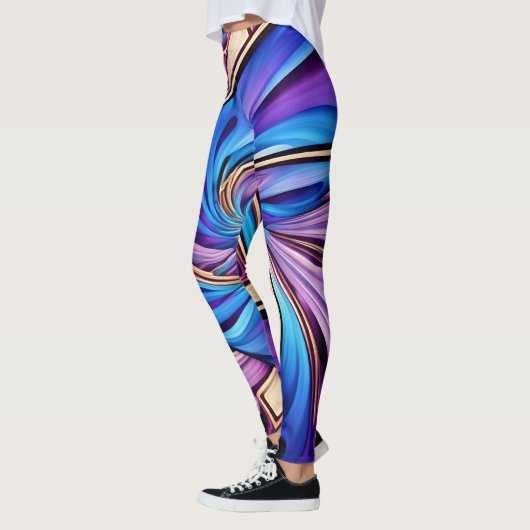Levendige spiraalvormige leggings (Links)