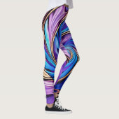 Levendige spiraalvormige leggings (Rechts)