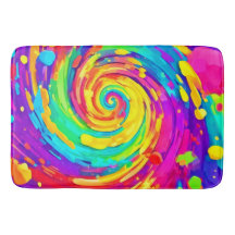 Levendige Spiral Splash Kleuren Kunst