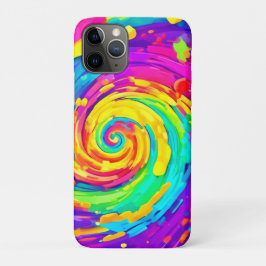 Levendige Spiral Splash Kleuren Kunst Case-Mate iPhone Case