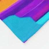 Levendige Spiral Splash Kleuren Kunst Fleece Deken (Hoek)