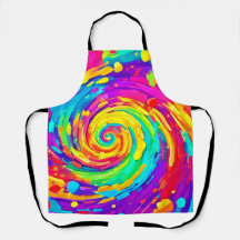 Levendige Spiral Splash Kleuren Kunst