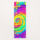 Levendige Spiral Splash Kleuren Kunst Yogamat (Voorkant)