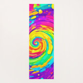 Levendige Spiral Splash Kleuren Kunst Yogamat (Achterkant)
