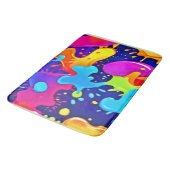 Levendige Splash van Color Art Explosion Badmat (Gekanteld)