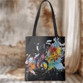 Levendige Splashy Music Lover's Canvas tas