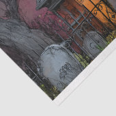 LEVENDIGE SPOOKHUIS ONTKOPPELING WEEFSEL PAPIER (Detail)