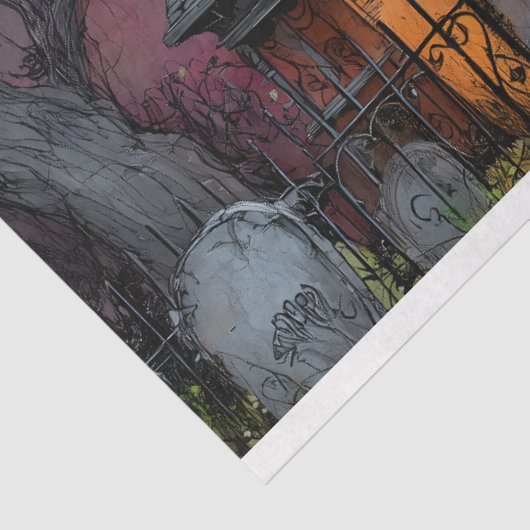 LEVENDIGE SPOOKHUIS ONTKOPPELING WEEFSEL PAPIER (Detail)