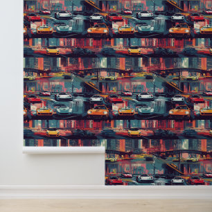 Levendige sportwagen behang voor automotive fans