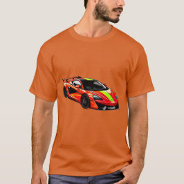 Levendige sportwagen illustratie t-shirt
