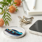 Levendige sportwagen met modern design sleutelhanger (Zijkant)