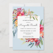 Levendige Spring Floral Moederdag Brunch Kaart (Voorkant)