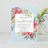 Levendige Spring Floral Moederdag Brunch Kaart (Staand voorkant)