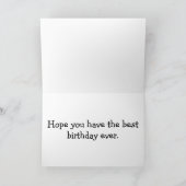 Levendige Springtime Butterfly Happy Birthday Kaart (Binnen)