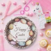 Levendige Springtime Egg Nest Paasbrunch Papieren Bordje (Feest)