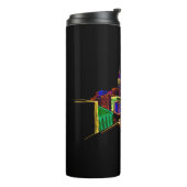 Levendige stad thermosbeker (Gedraaid links)