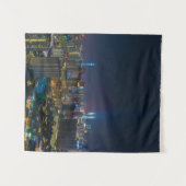 Levendige stadslandschapsfotografie wandkleed (Voorkant (horizontaal))
