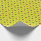 Levendige Starburst Celebration Gift Wrap Cadeaupapier (Hoek)