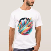 Levendige Stedelijke Abstracte Serie T-shirt (Voorkant)
