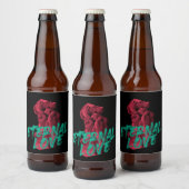 Levendige, stedelijke, trendy grafische vormgeving bier etiket (Flessen)