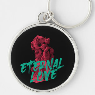Levendige, stedelijke, trendy grafische vormgeving sleutelhanger