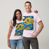 Levendige Sterren Kunst T-shirt (Unisex)