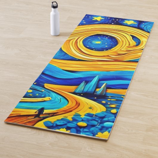 Levendige Sterren Kunstwerk Yogamat (In situ)