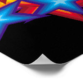 levendige sterrencirkels poster (Hoek)