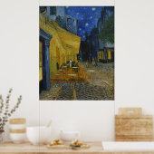 Levendige sterrennacht Caféterras Kunst van Van Go Poster (Keuken)