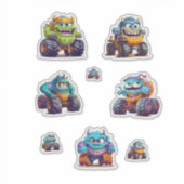 Levendige stickers voor monstertrucks (Voorkant)