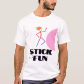 Levendige stickfiguur t-shirt (Voorkant)