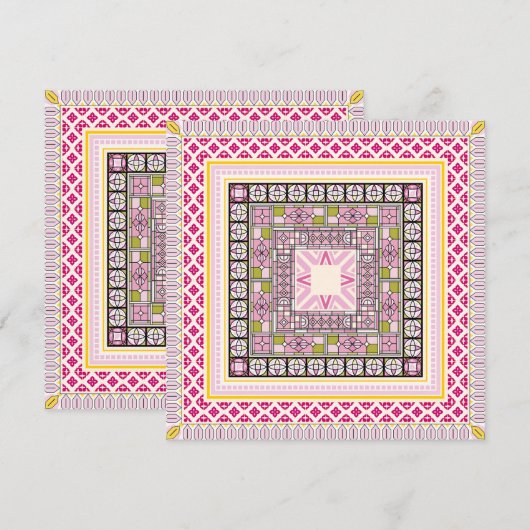 Levendige stijl kaart (Voorkant / Achterkant)