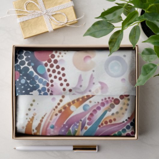 Levendige stip geschilderd Dragon Decoupage Tissue Tissuepapier (Geschenk)