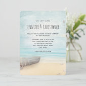 Levendige strand met Boat & Lighthouse Kaart (Staand voorkant)