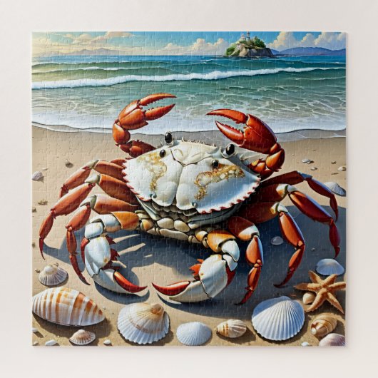 Levendige strandkrab legpuzzel (Verticaal)