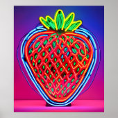 Levendige Strawberry Neon! Poster (Voorkant)