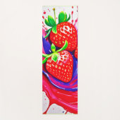 Levendige Strawberry Splash Yogamat (Voorkant)